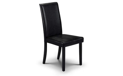 Julian Bowen Set Of 2 Hudson Dining Chairs - Black