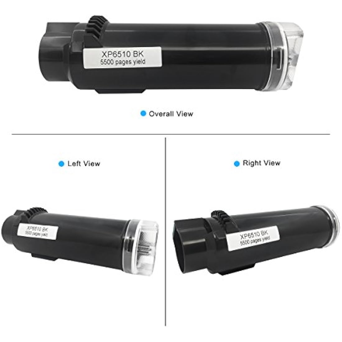 VICTORSTAR Compatible Xerox 6510 6515 Toner Cartridge (Black + Cyan + Magenta + Yellow) 4 Colours The Highest Yield 5500 Pages & 4300 Pages for Xerox Phaser 6510 WorkCentre 6515 (4 Colours)