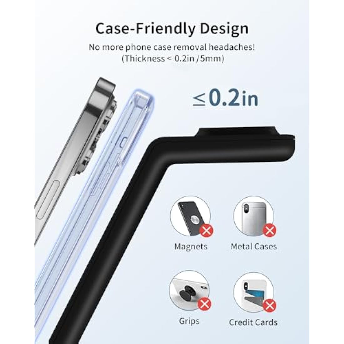 GEEKERA Wireless Charger, 3 in 1 Charging Station for iPhone 16/15/14/13/12/11/Pro Max/XS/XR/8, Charger Stand for Apple Watch 10/Ultra/9/8/7/6/5/4/3/2/SE, Docking Station for AirPods 4/Pro/3/2-Black