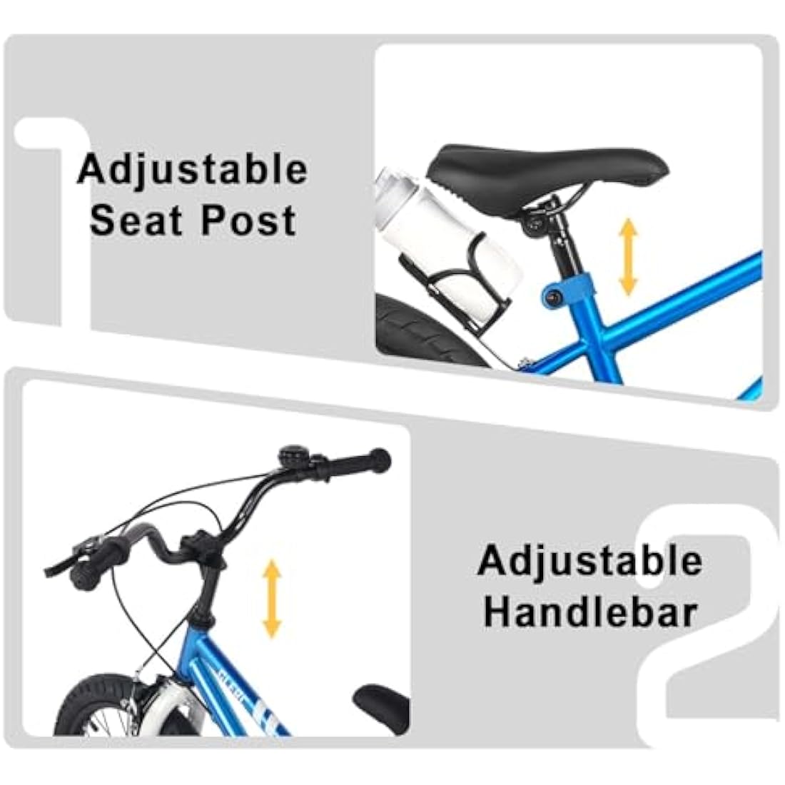 Glerc Fantacy 20 Inch Kids Bike for 2-14 Years Old Boys Girls with Water Bottle Holder & Stabilisers, Multiple Colors