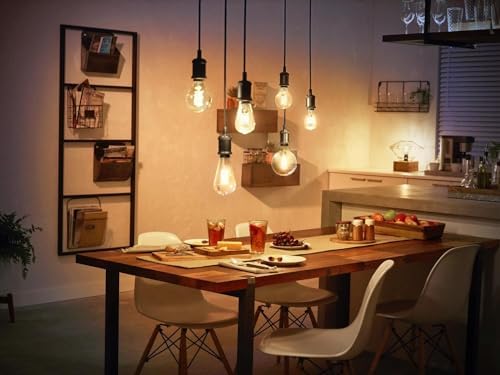 Philips Hue White Ambiance Filament ST72 Giant Smart Light Bulb [E27 Edison Screw] with Bluetooth. Works with Alexa, Google Assistant and Apple Homekit