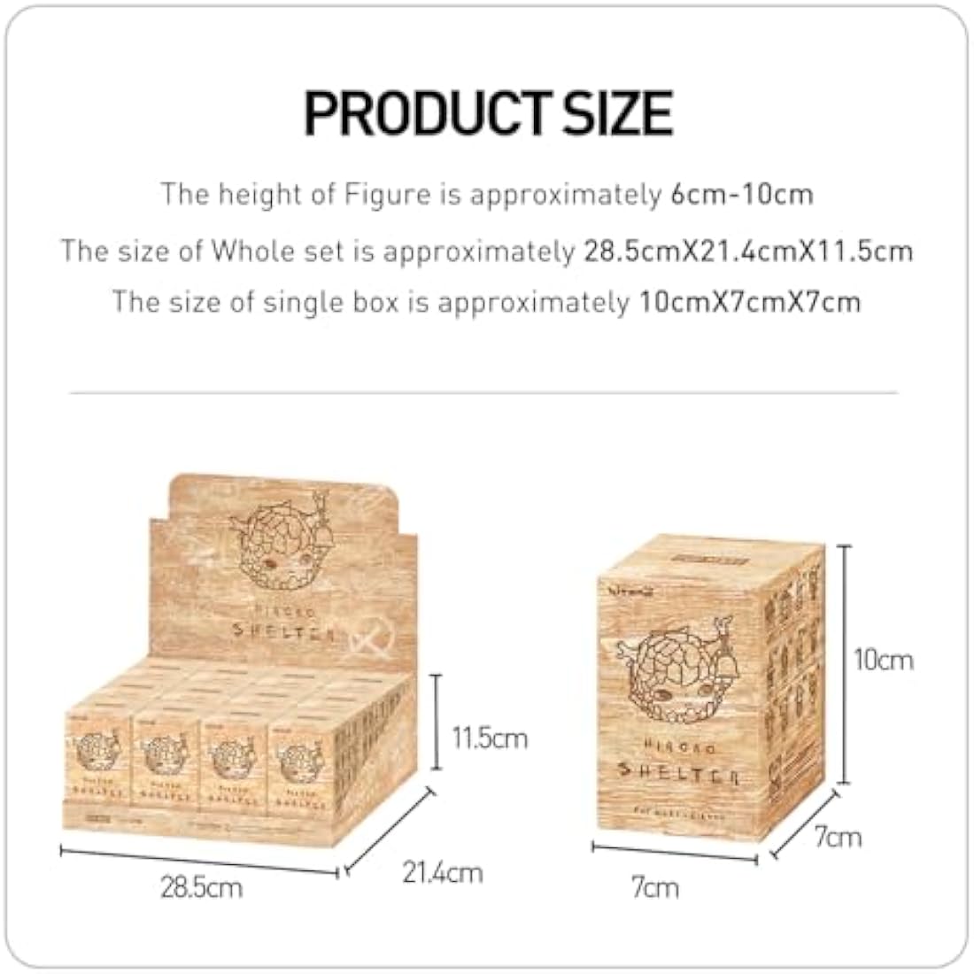 POP MART Hirono Shelter Series Figures Whole Set（12Boxes） 2.5 inches Articulated Character Premium Premium Design Gifts for Fan-Favorite Collectible Toy Art Action Figure