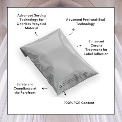 DVIVA 100pcs Postage Bags for Clothes |9"x12" Waterproof and Tear-Proof Mailing Bags | Large Parcel Bags for Delivery, Shipping & Packages