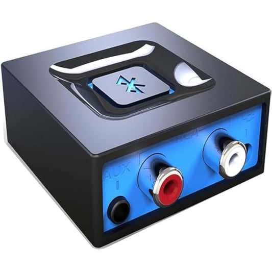esinkin Bluetooth Receiver for Music Streaming Sound System, Bluetooth Audio Adapter for PC/Mac/Smartphone/Tablet/AV Receiver, with on/off Switch