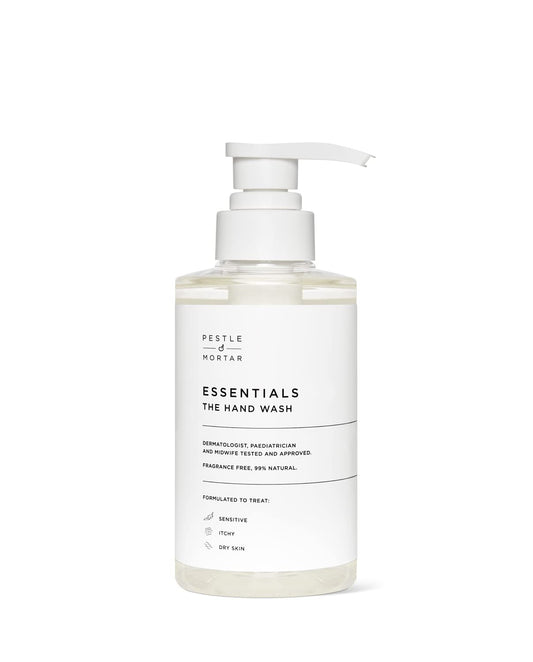 Pestle & Mortar Essentials The Hand Wash 300ml, For Dry, Itchy, Sensitive and Eczema-prone Skin, Cleans & Hydrates hands, Paraben Free, SLS Free &