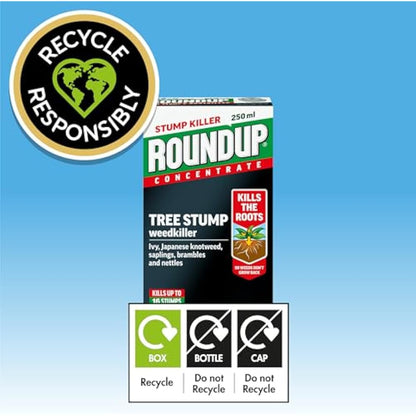 Roundup Tree Stump Weedkiller, Super Concentrate 250 ml