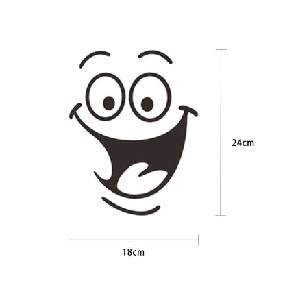 Toilet Sticker, Toilet Lid Sticker with Smiley Face PVC Waterproof Sticker Toilet Funny Cartoon Toilet Removable DIY Sticker for Bathroom, Kitchen