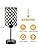 GyroVu Crystal Table Lamp, Black Touch Lamp for Bedside Nightstand with USB C+A Ports, 3 Way Dimmable with Crystal Shade for Bedroom, Living Room, Office (Buld Included)