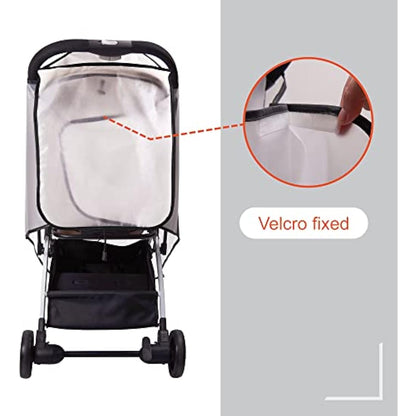 Bemece Universal Rain Cover for Pushchair Stroller Buggy Pram, Baby Travel Weather Shield