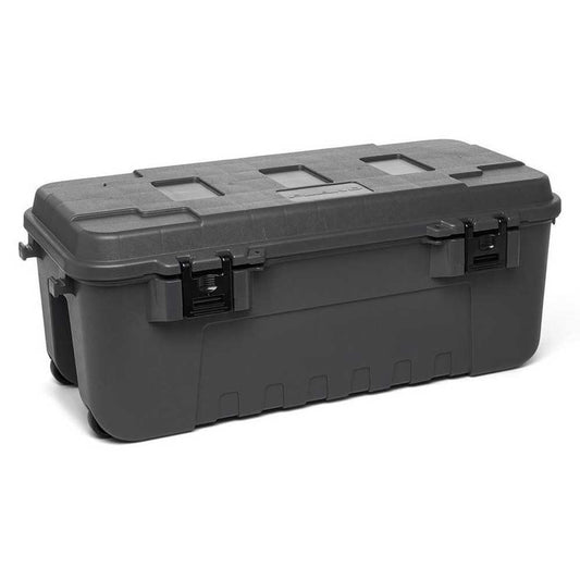 PLANO Sportsman's Trunk - Large 102ltr,Charcoal, Military-Grade Storage Box with Lid, Heavy Duty, Large, Camping & Army Storage Trunks, Perfect for