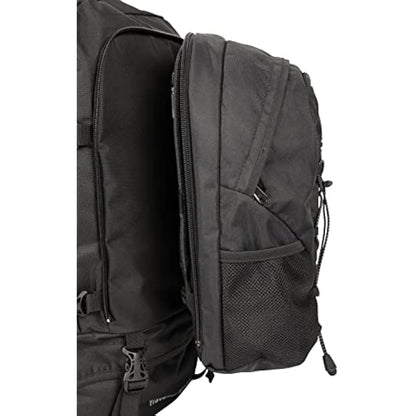 Mountain Warehouse Traveller 60 + 20L Rucksack - Durable Backpack with Rain Cover, Detachable Daypack, Adjustable Back Support - Great for Camping, Hiking, Travelling