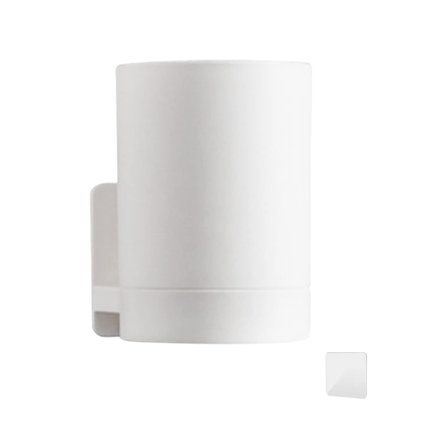 Anwangda Wall Mounted Toothbrush Holder, No Drilling Non-marking Sticker Multifunction Tooth Mug Toothpaste Accessories Sets for Bathroom to Keep