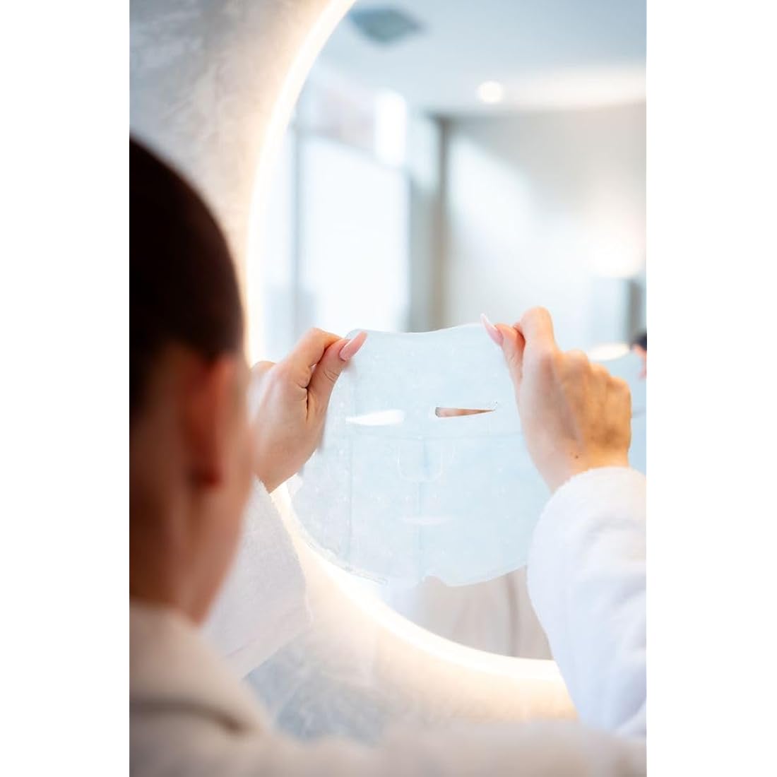 Dermaroller Hyaluronic Acid Face Mask Against Dry Skin - Moisturises, Reduces Wrinkles, Supports Collagen Formation - Pack of 1 (1 x 5 Pieces)
