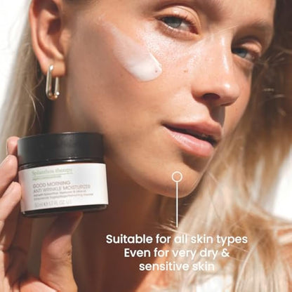 Spilanthox therapy - Good Morning Anti-Wrinkle Moisturiser - Face Cream for Smoothing Expressions - Make-Up Base - Spilanthol & Hyaluronic Acid - Anti-Aging - Vegan Natural Cosmetics - 50ml