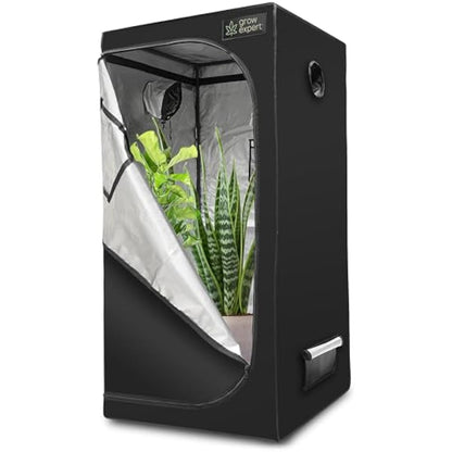 Premium Grow Tent - 1680D fabric, Diamond reflective interior, Strongest zips, Ultra-tight and high grow tent, EZ-View window, Grow Box 6 sizes (70x70x180cm)
