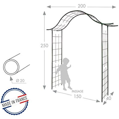 Louis Moulin 3256 Garden Arch Gate Metal Aged Iron 200 x 250 cm