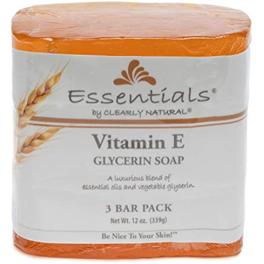 Clearly Natural Glycerine Bar Soaps Vitamin E, Vitamin E 3 Bars by Clearly Natural