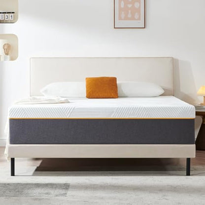 Sleremind Mattress,22cm Thickness Double Mattress with Memory Foam,Medium Firm,Soft and Gentle care Fabric for Back Pain,Enough Support,Mattress in Box,135x190x22cm