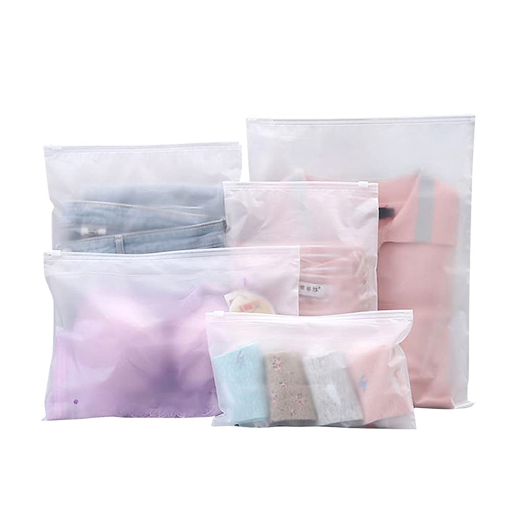 25 Pcs Resealable Ziplock Bags, Plastic Hospital Bags Maternity Essentials, Frosted Ziplock Seal Bag Travel Accessories Space Saver Storage Luggage