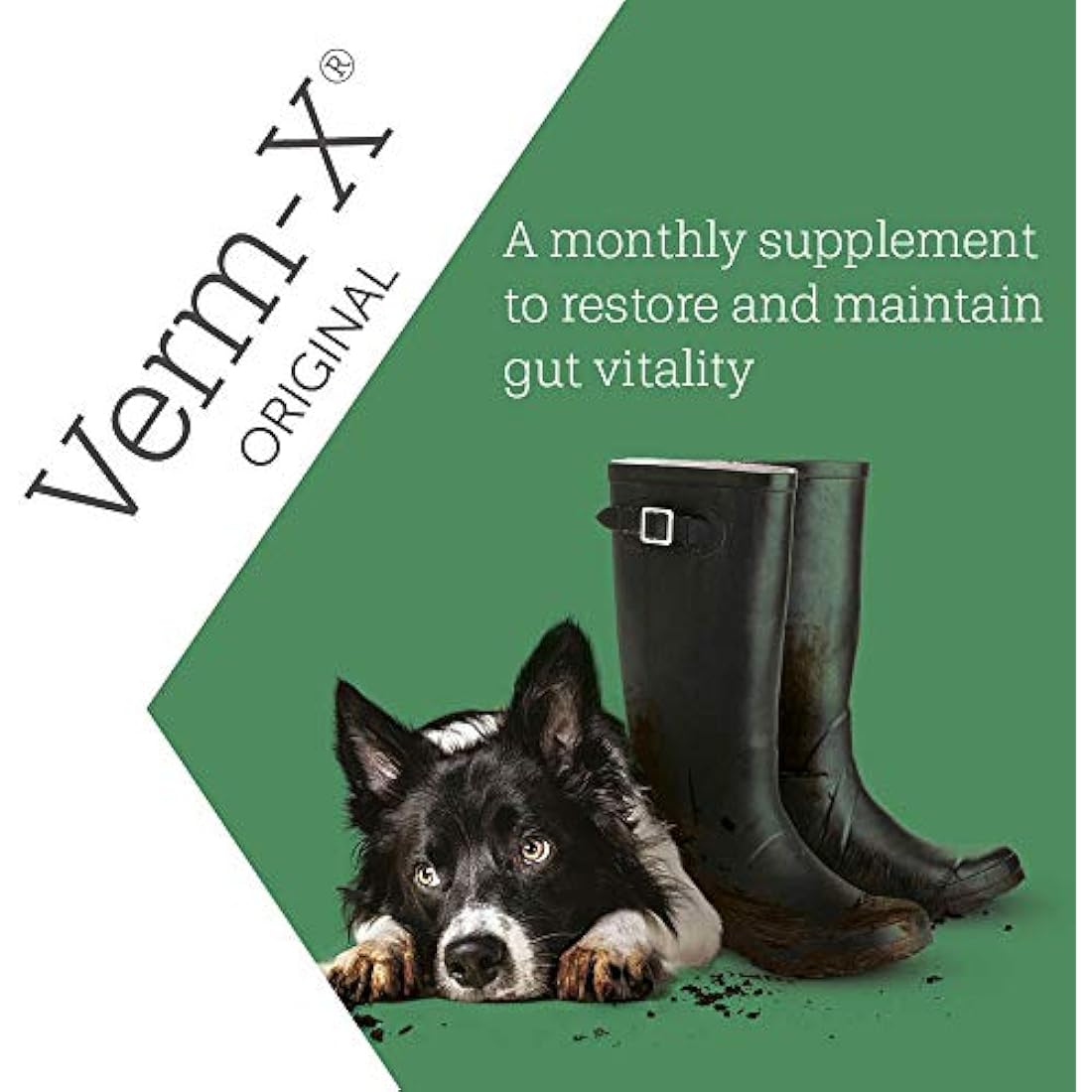 Verm-X All Natural Liquid for all Dogs. Supports  Intestinal Hygiene. Vet Approved. UFAS Assured. Restores and Maintains Gut Vitality. Wormwood Free Recipe., Clear