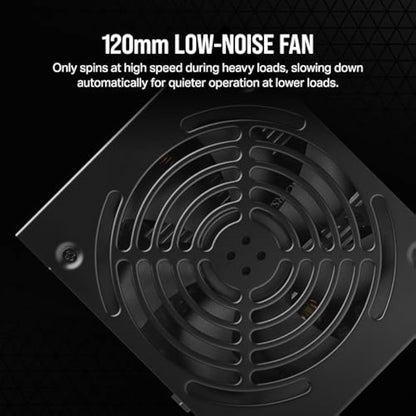 CORSAIR CX750 80 PLUS Bronze Non Modular Low-Noise ATX 750 Watt Power Supply - UK - Black