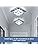 CXGLEAMING 11.8" Modern Crystal Chandelier Dimmable LED Light Fitting Ceiling Square Small Chandelier Flush Ceiling Lights for Living Room Bedroom Hallway Bathromm Dining(Remote Control)
