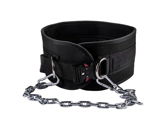 MANUEKLEAR Quick Locking Dip Belt, Weightlifting Belt, Weight Lifting Belts for Men Women Heavy Duty Dipping Powerlifting Belt with Chain 40 inchs