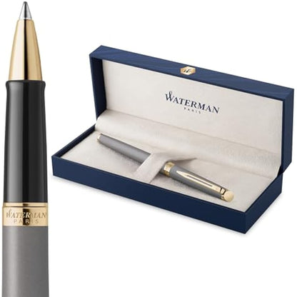 Waterman Hémisphère Rollerball Pen | Stone Grey (The Understated Edit Collection) | Fine Point with Black Ink | Gift Box