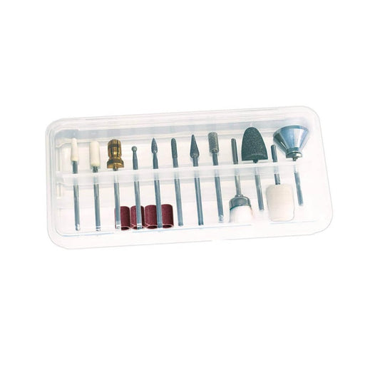 Promed Comfort Bitset 3/32"(2.35mm), Modellage, Electric Nail Drill Bits Set, Nail Kit Set, 12 Nail File Bits for Electric Nail Drill Machine, Milling