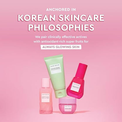 Glow Recipe Fruit Babies Skincare Kit - Gift Set with Ceramide Facial Cleanser, BHA Toner, Vitamin C Eye Cream, Hyaluronic Acid Cream & Niacinamide Dew Drops (5 Count)