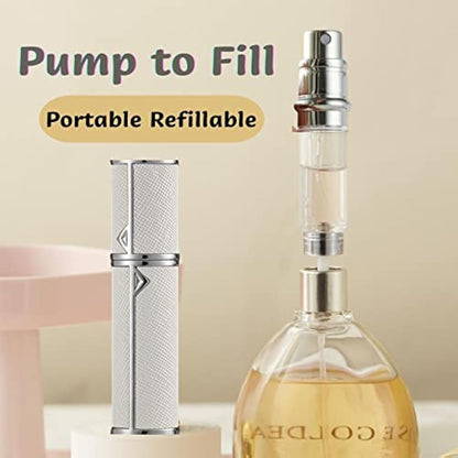VVGAOGES Perfume Atomiser,Portable Refillable Empty Perfume Spray,Mini Perfume Bottles Empty for Travel 5 ml (JB-Black)