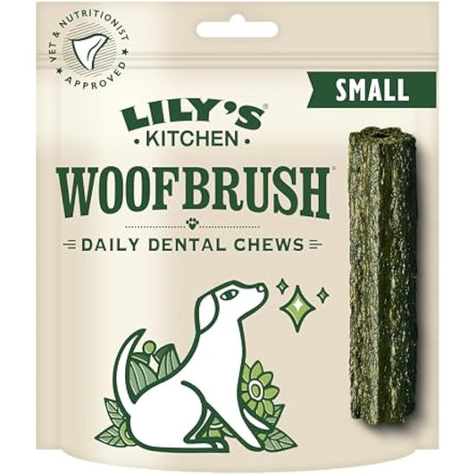 Lily's Kitchen Woofbrush Dental Chew - Natural Dental Sticks for Small Dogs (5 Packs of 7 Chews)