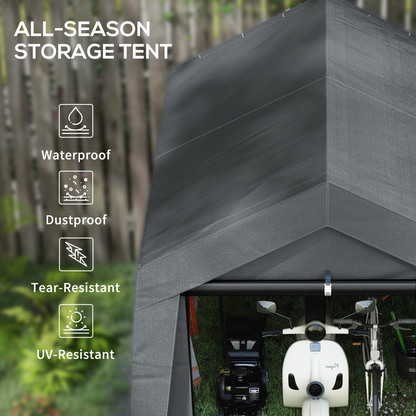 Outsunny 3 x 3(m) Garden Storage Shed, Waterproof and Heavy Duty Portable Shed