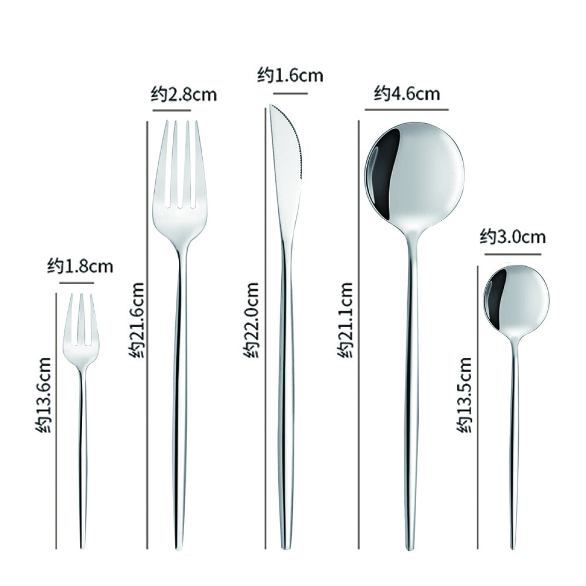 30pc CUTLERY DINNER SET STAINLESS STEEL METAL STAND RACK FORKS TEA SPOONS POLISH