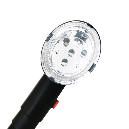 Camping Hiking Walking Stick 5-Level Height Adjustable Folding Walking Cane with LED Light And Alarm