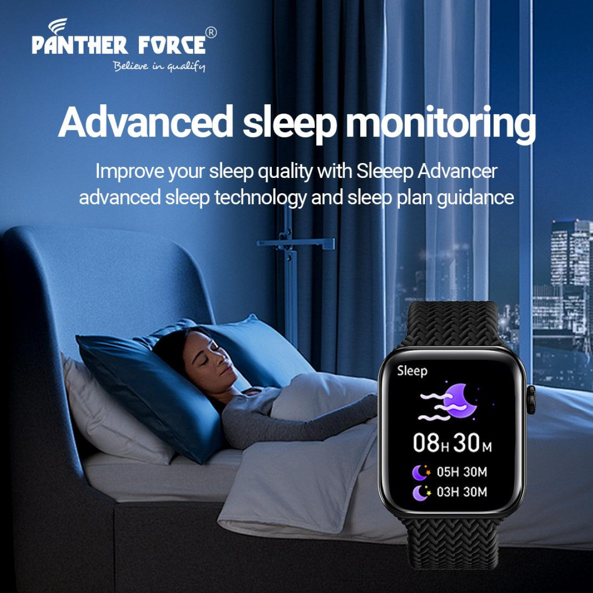 Panther Force 1.86" AMOLED Display Smartwatch