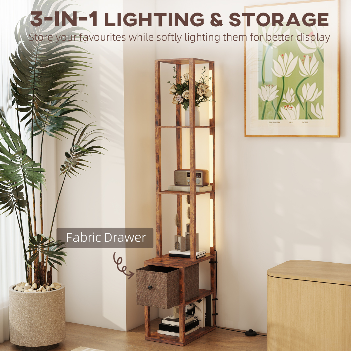 Bathroom Storage Cabinet-White