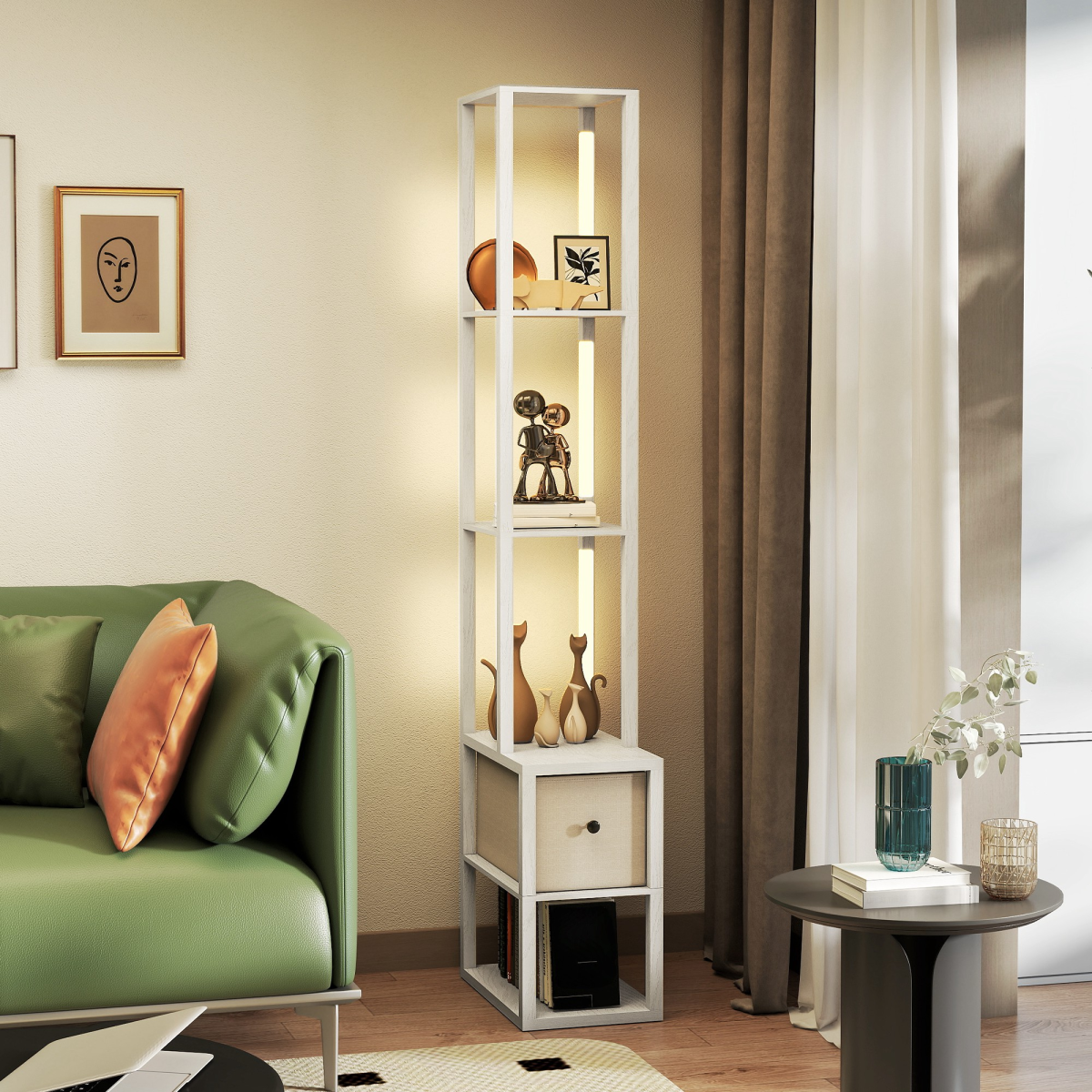 Bathroom Storage Cabinet-White