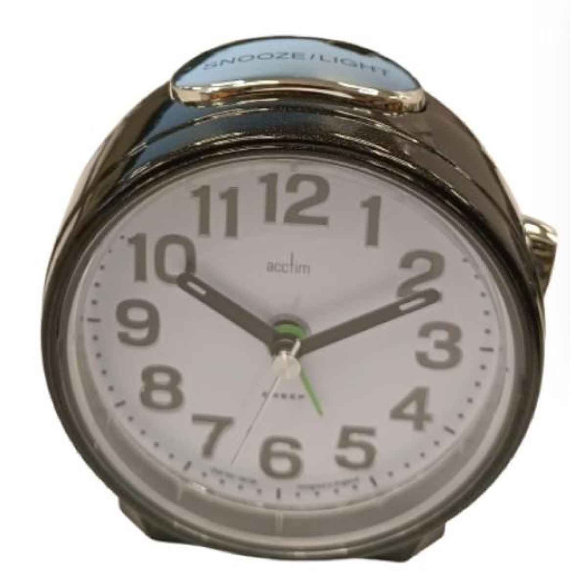 Acctim Eden Non Ticking Sweep Crescendo Alarm Clock in Black - 16523