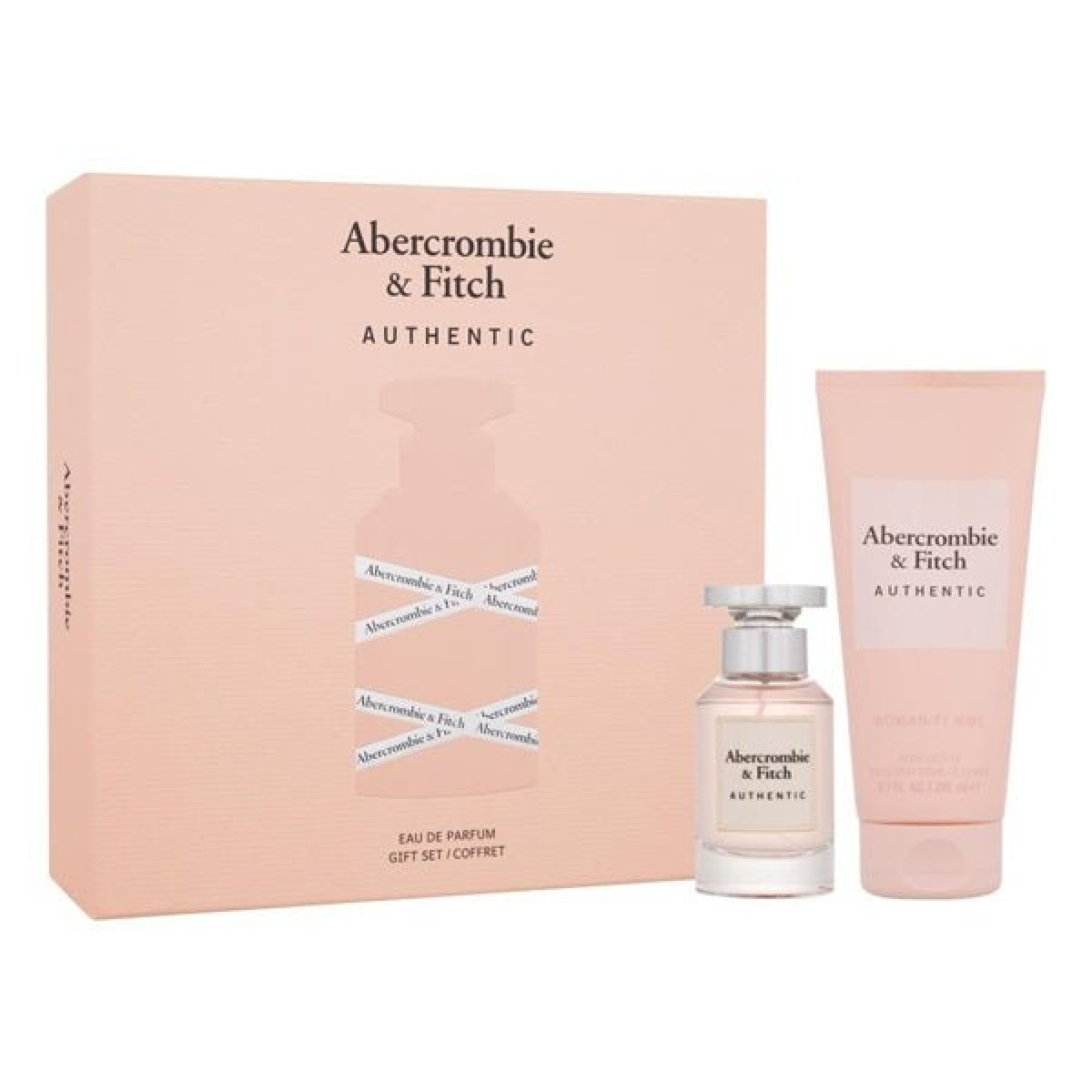 Abercrombie & Fitch Authentic Woman Gift Set (Eau De Parfum Spray 50ml  Body Lotion 200ml)