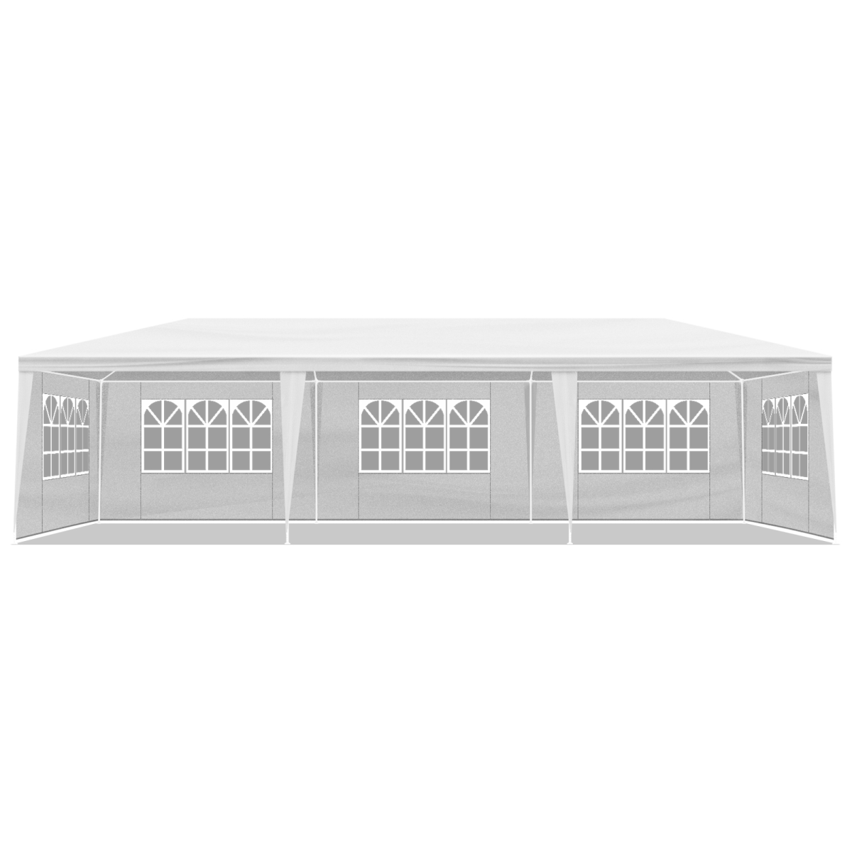 3*9m 5-Sided Iron PE Cloth Spiral Pipe Pergola