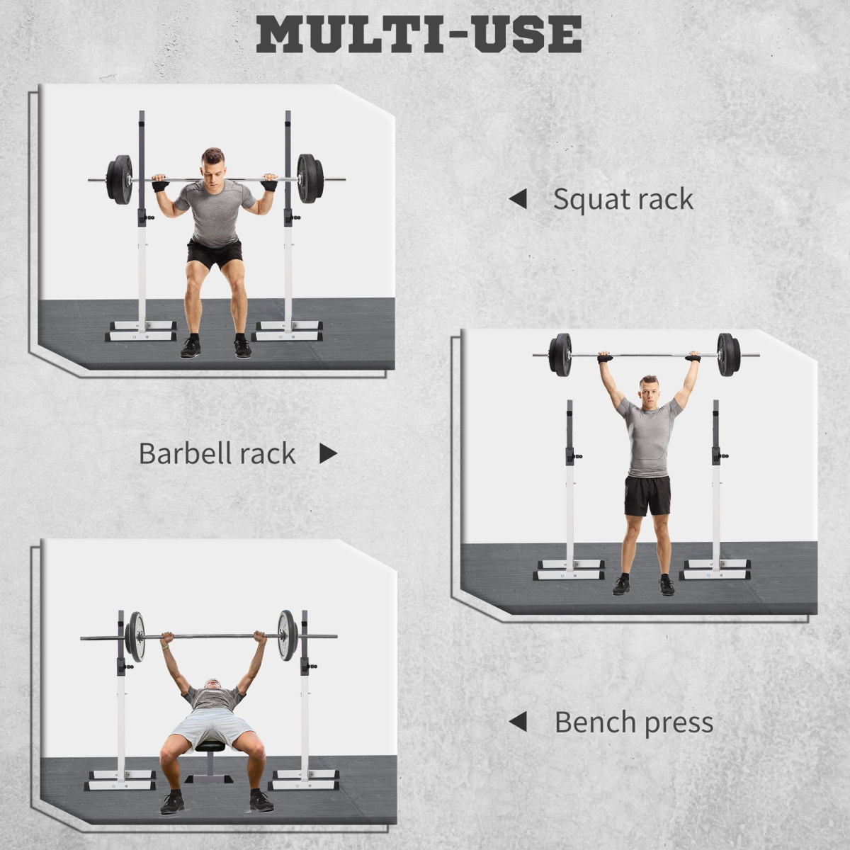 Heavy Duty Weight Stand Bar Barbell Squat Stand Power Rack, for Home, Gym