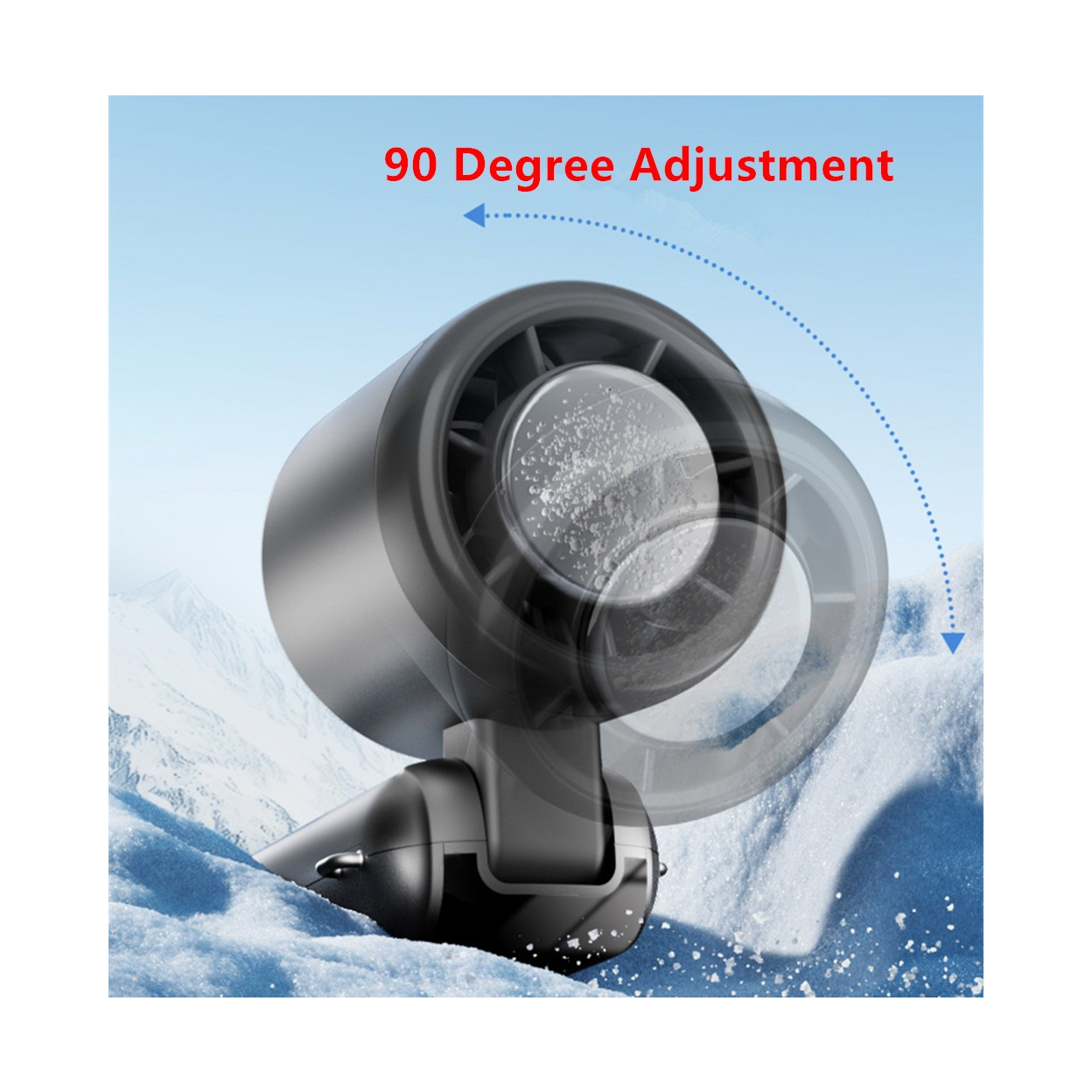Portable Handheld Mini Turbo Fan In/Outdoor USB Rechargeable Ice Cooling Fans w/LED Display Fan (US Logistics only For USPS.TK/TMEU only For self-pickup)