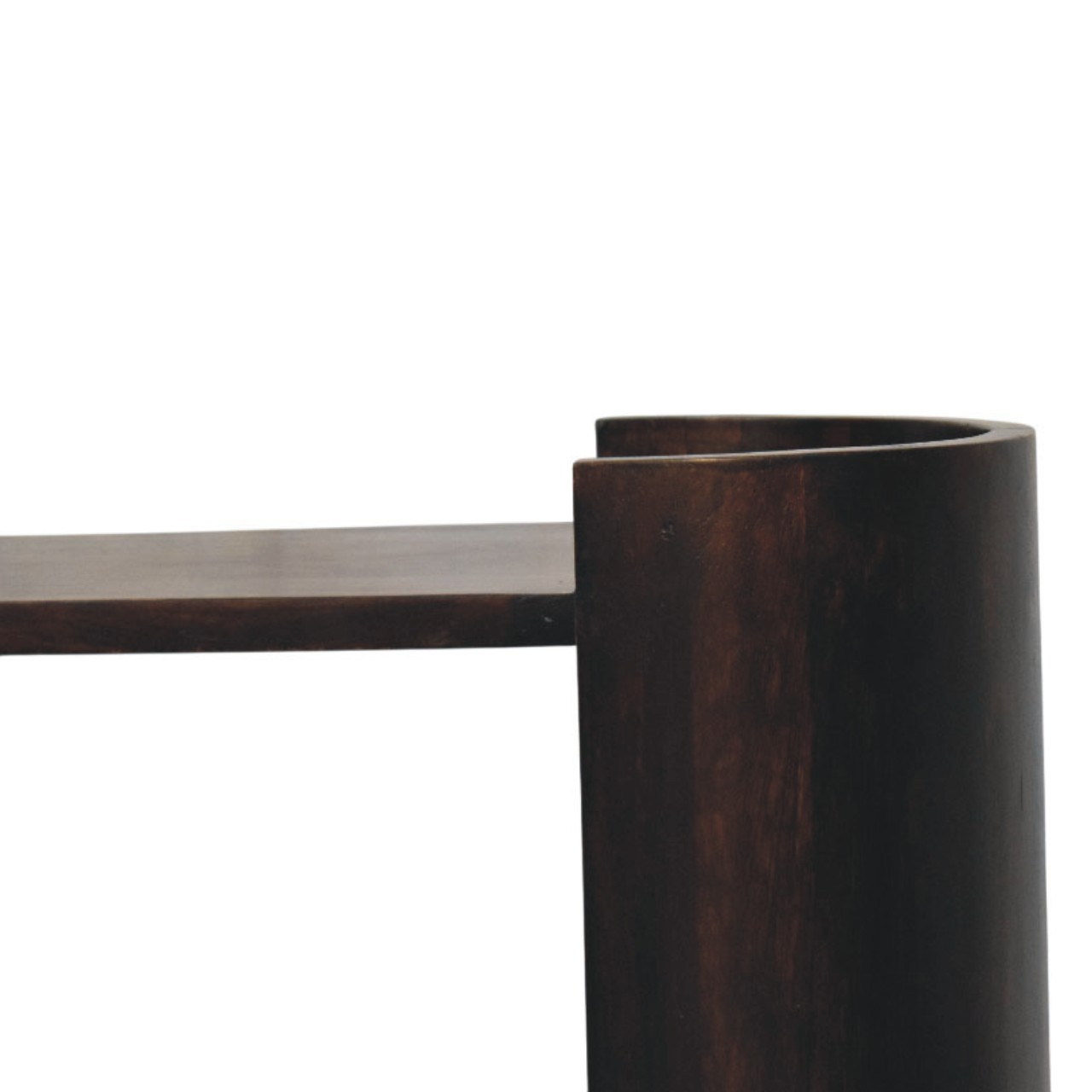 Artisan Furniture Solid Wood Valencia Bedside Table, 1 Drawer & 1 Shelf, Dark Brown