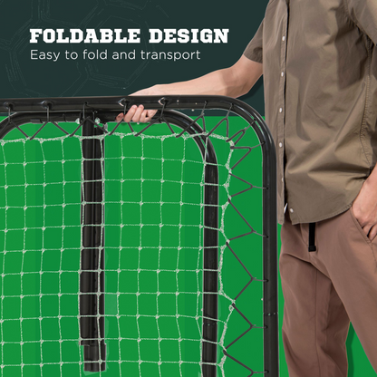 Angle Adjustable Rebounder Net Goal Training Set Football, Baseball HOMCOM