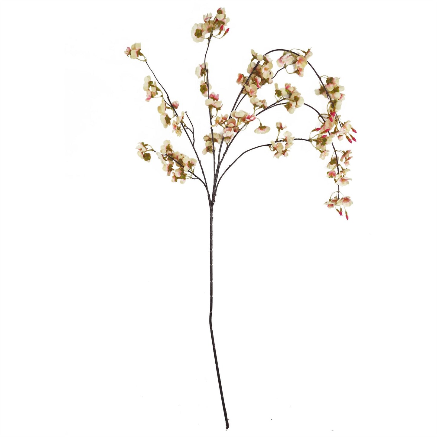 Pack of 6 x 110cm Natural Pink Trailing Cherry Blossom Stem Artificial
