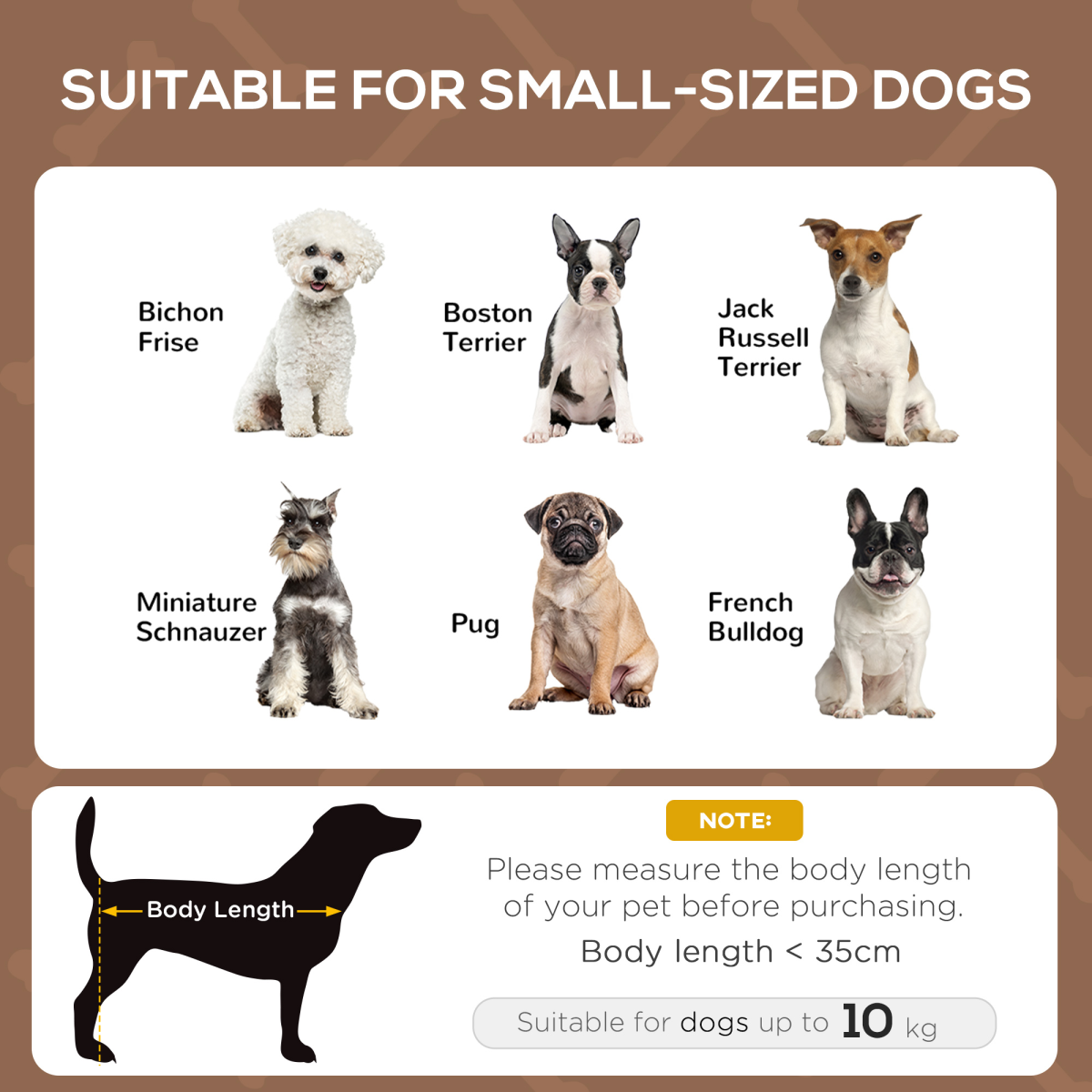 61 cm Elevated Pet Bed Dog Cot Tent with Canopy Instant Shelter Outdoor Brown