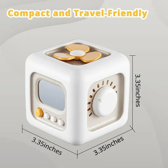 Montessori Sensory Cube Cognition Engaging Toy for Baby And Toddler Motor Skill Development