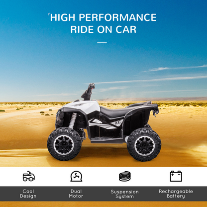 HOMCOM 12V Electric Quad Bikes for Kids Ride On Car ATV Toy for 3-5 Years