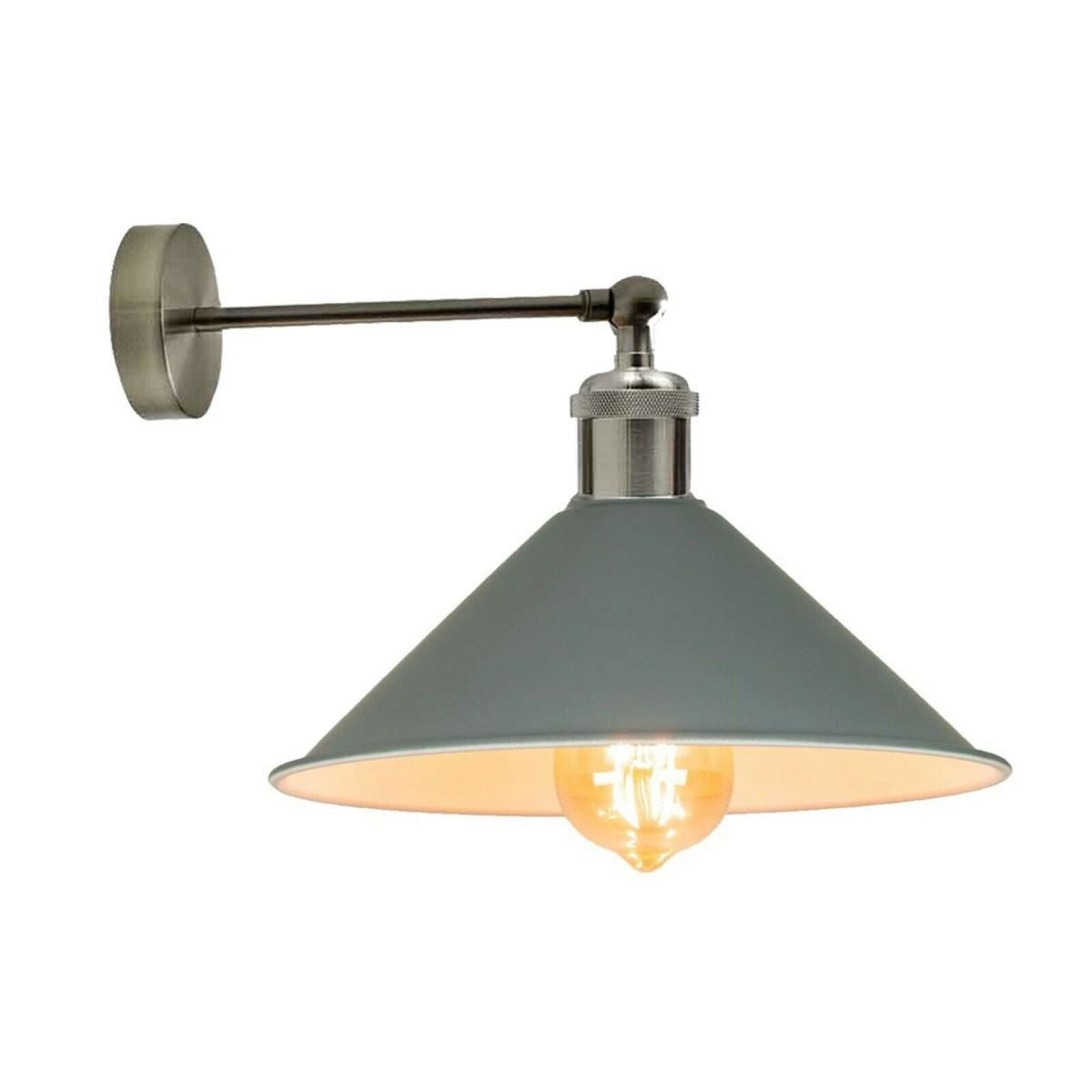 Industrial Grey Colour Wall Lamp Retro Light Vintage Wall Sconce Lights~2313
